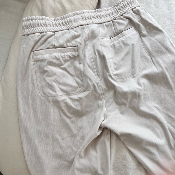 mid-rise cream athleta joggers - Picture 2 of 5